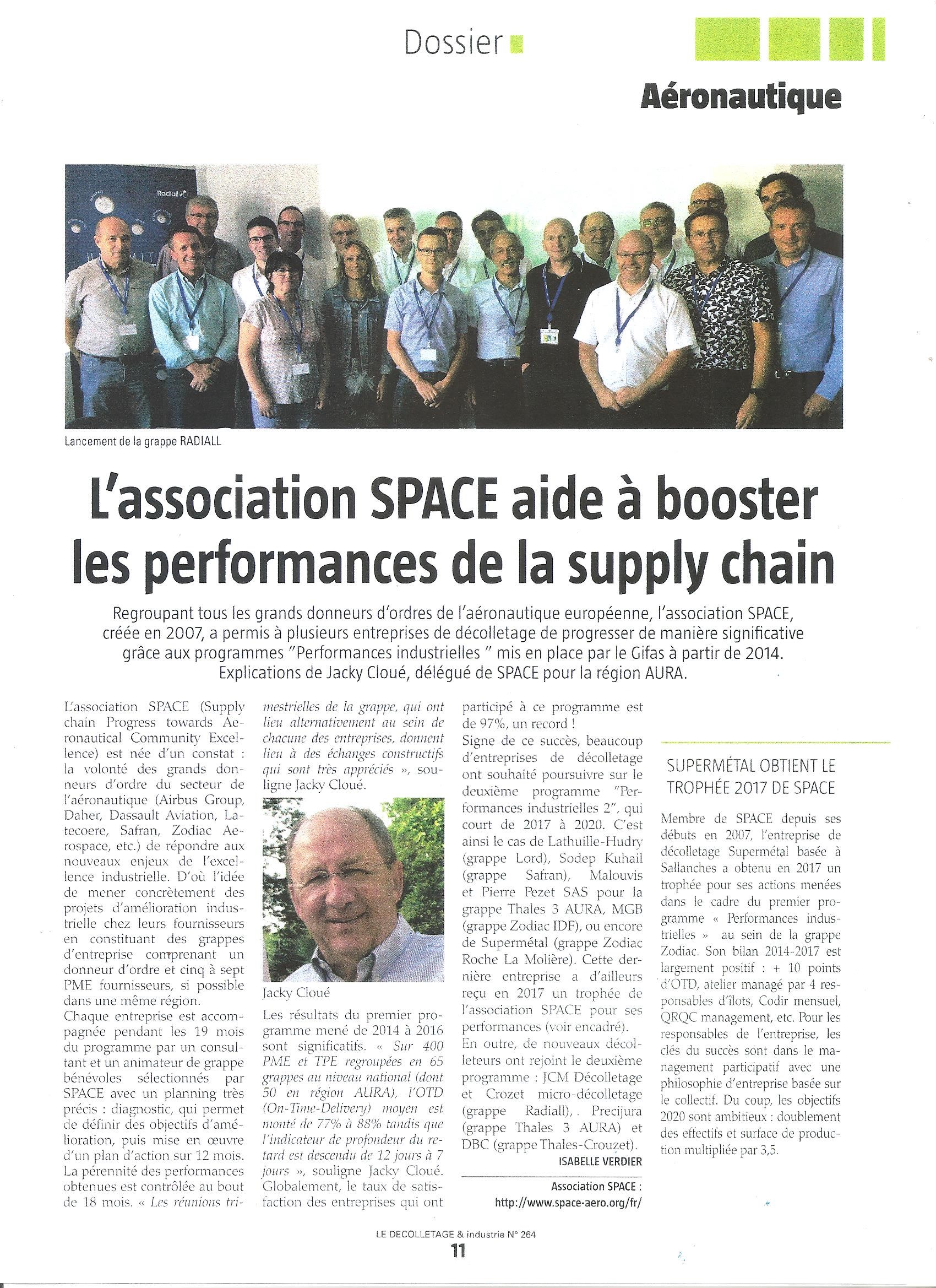 L’association SPACE Aide à Booster Les Performances De La Supply Chain