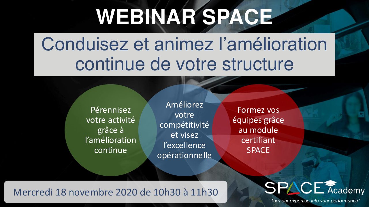 WEBINAR SPACE 18/11 : Conduisez Et Animez L’amélioration Continue De Votre Structure